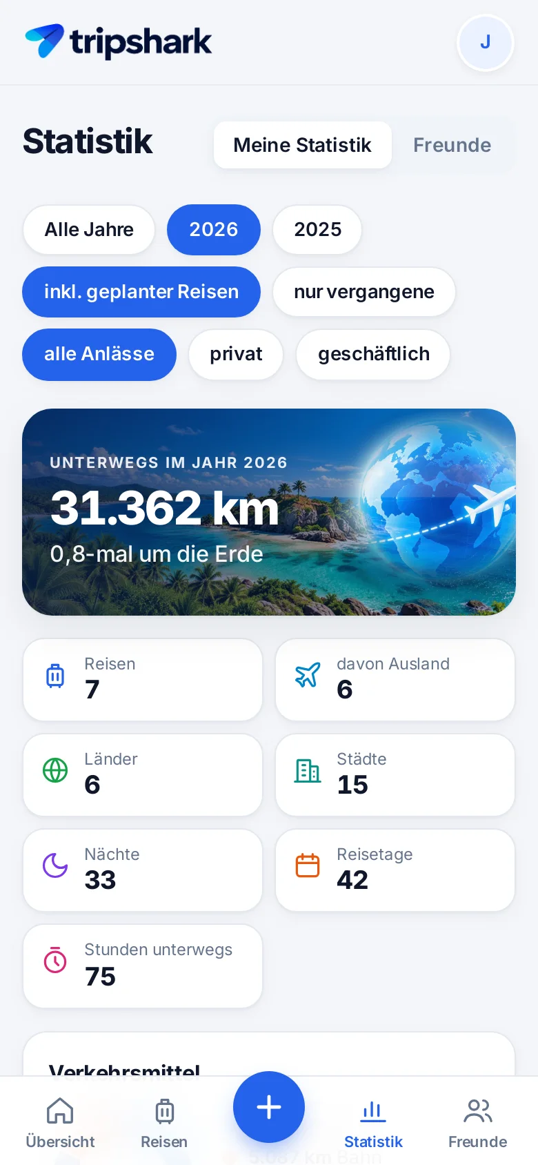 Statistik auf dem Handy